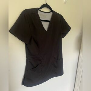 Greys Anatomy Black Scrub top